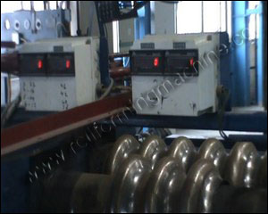 Operator controlling culvert forming panel