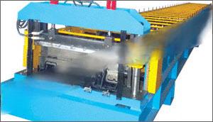 PLC control panel metal deck machine