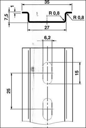 drawings of mcb dinrail channels