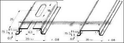 drawings of mcb din rail channels