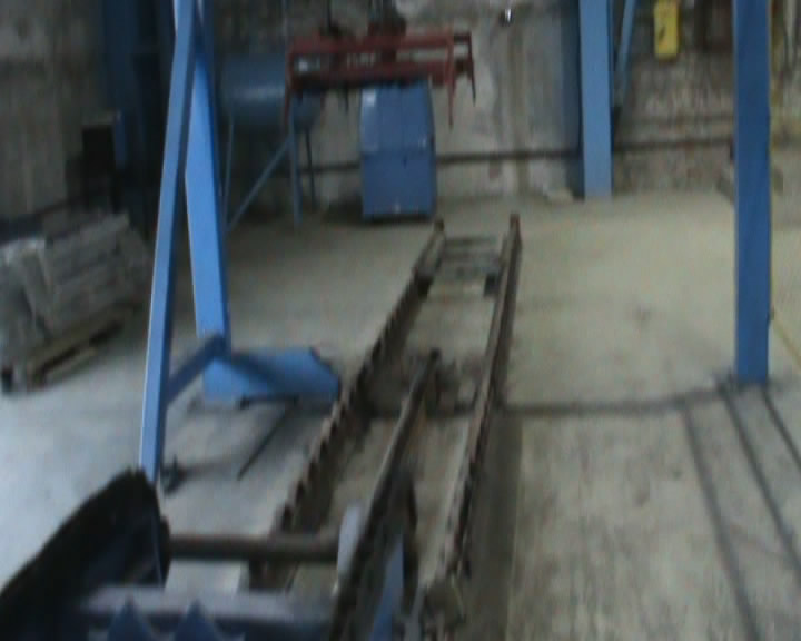 another side of crain for culvert forming machine