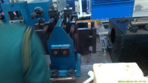 detail of pip welding line