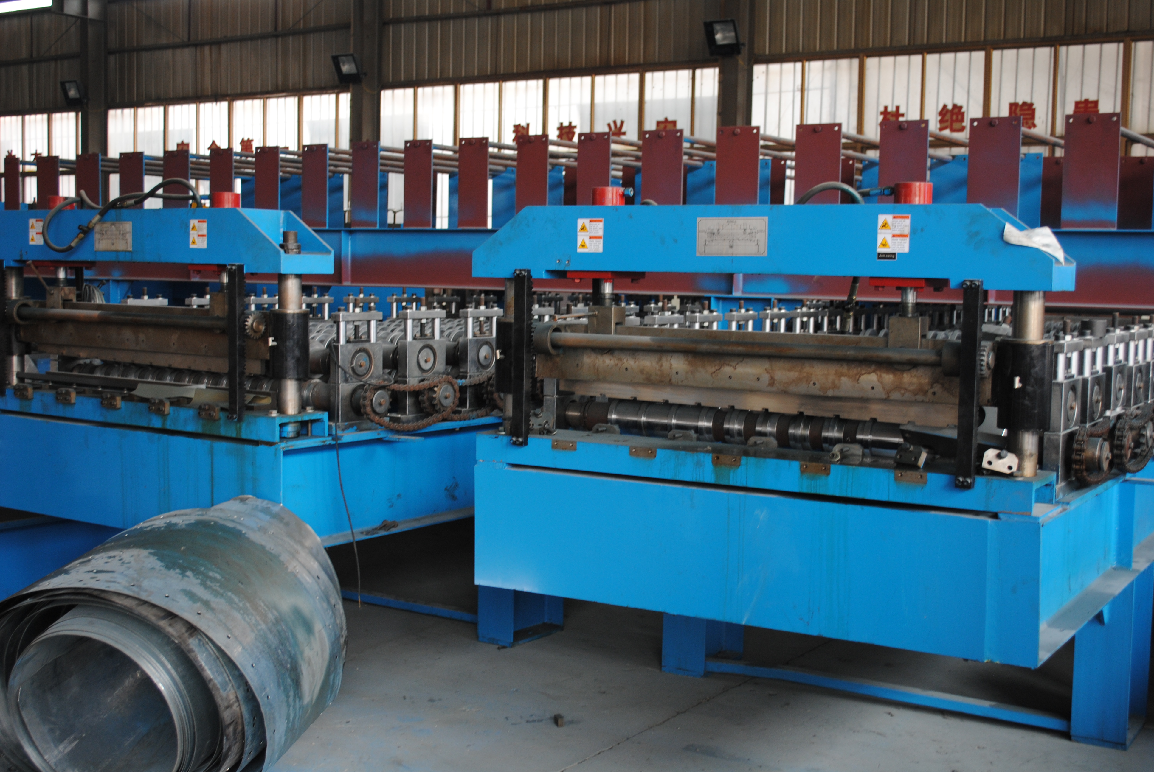 Custom roll forming machines ready for shipping